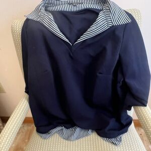 Adrianna Pappel layered look blouse, size 2X.